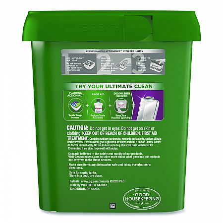 Action Pacs, Fresh Scent, 40.9 oz Tub, 78/Pack (97722)