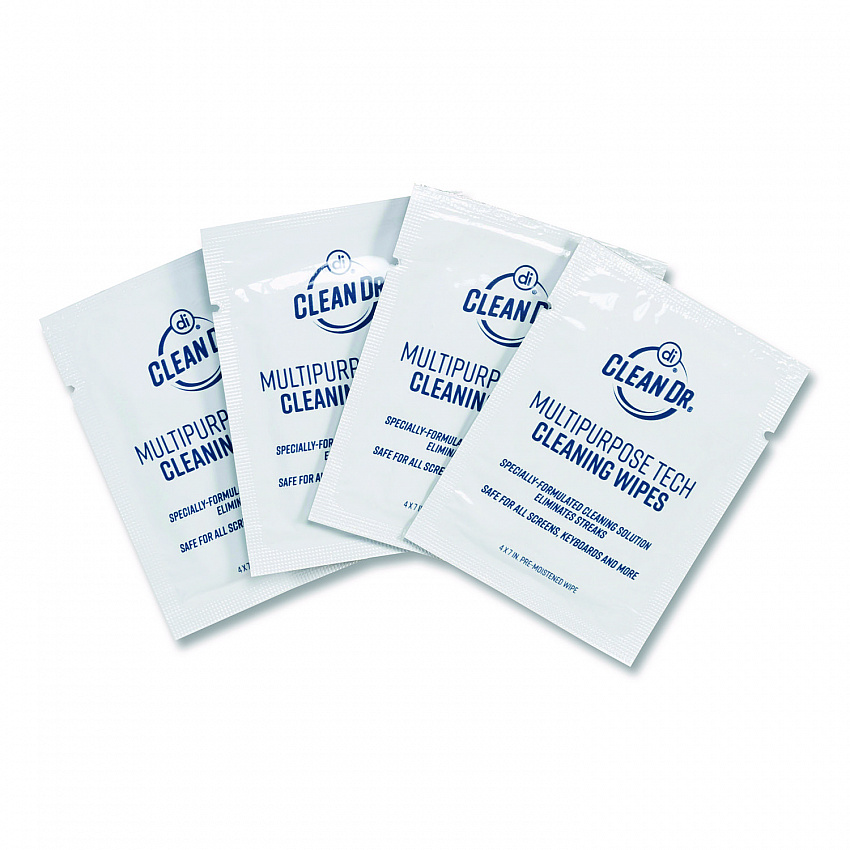 ScreenDr Multipurpose Tech Cleaning Wipes, 7 x 4, Unscented, White, 200/Pack (32694)