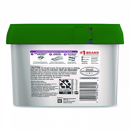 Action Pacs+Oxi, Fresh Scent, 26.7 oz Tub, 48/Pack (3700027425)