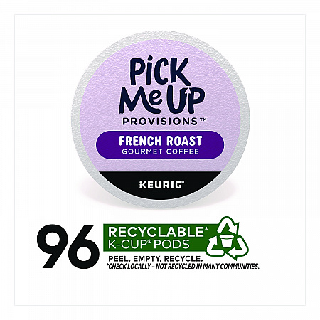 French Roast Coffee K-Cups, 24/Box, 4 Boxes/Carton (52966CT)