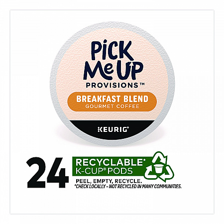 Breakfast Blend Coffee K-Cups, 24/Box (5000381024)