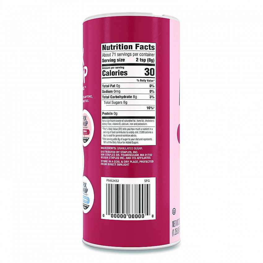 Pure Sugar, 20 oz Canister, 24/Carton (PM62433CT942)