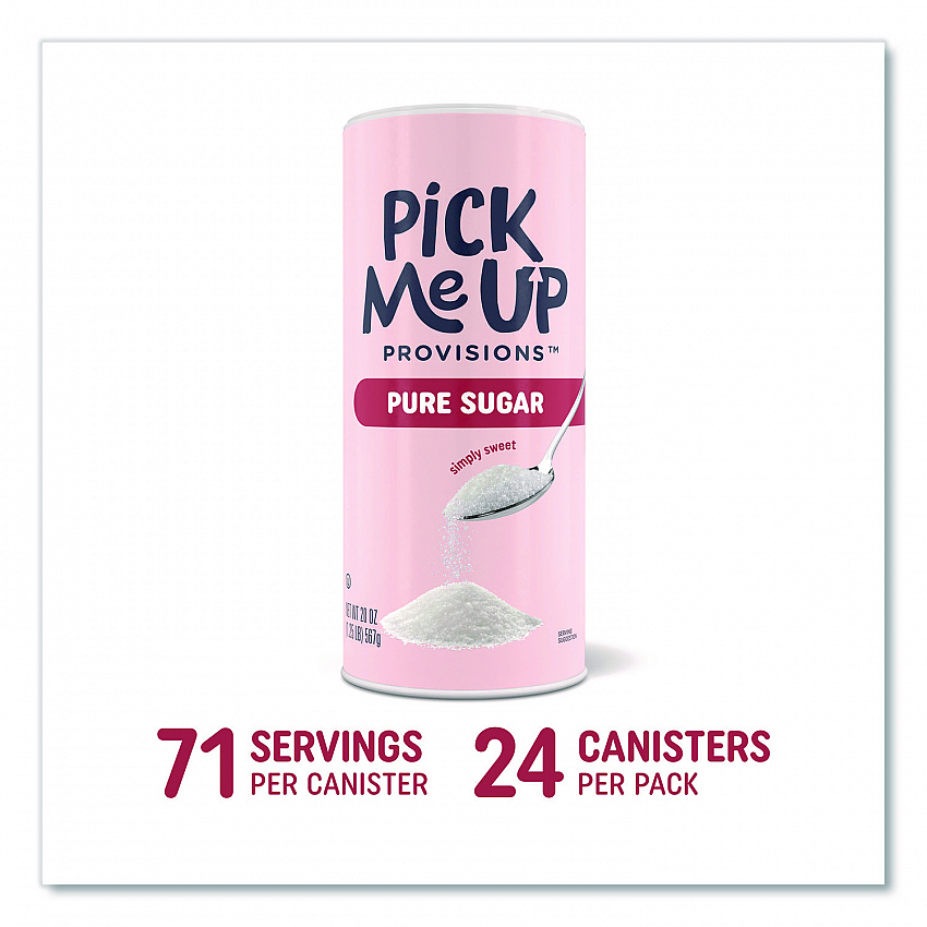 Pure Sugar, 20 oz Canister, 24/Carton (PM62433CT942)