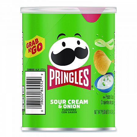 Grab and Go sour Cream and Onion Crisps, 1.4 oz Cans, 12/Box (KEE16673)