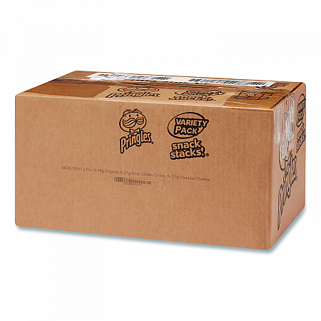 Variety Pack Potato Chips, Sour Cream and Onion/Cheddar Cheese/Original, 0.67 oz/0.74 oz Cans, 72/Carton (KEE18251)