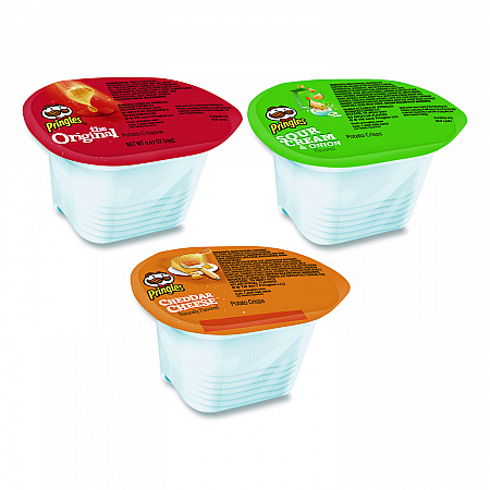 Variety Pack Potato Chips, Sour Cream and Onion/Cheddar Cheese/Original, 0.67 oz/0.74 oz Cans, 72/Carton (KEE18251)