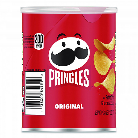 Potato Chips, Original, 1.3 oz Can, 12/Box (KEE84557)