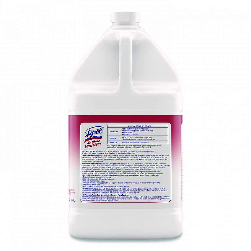 No-Rinse Sanitizer Concentrate, Unscented, 128 oz Bottle (3624174389)