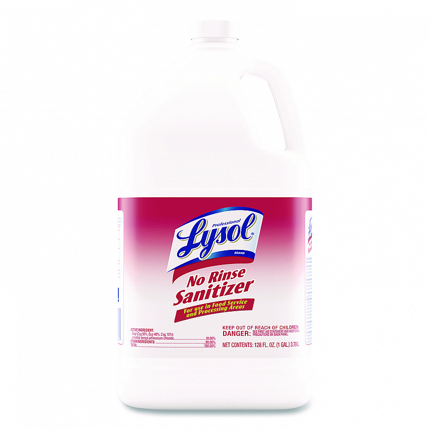 No-Rinse Sanitizer Concentrate, Unscented, 128 oz Bottle (3624174389)