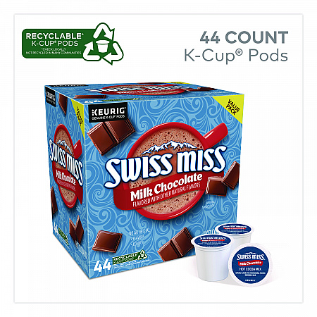 Milk Chocolate Hot Cocoa K-Cups, 0.65 oz, 44/Box (2259481)