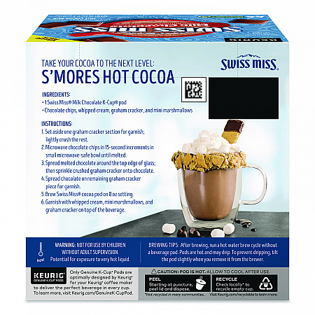 Milk Chocolate Hot Cocoa K-Cups, 0.65 oz, 44/Box (2259481)