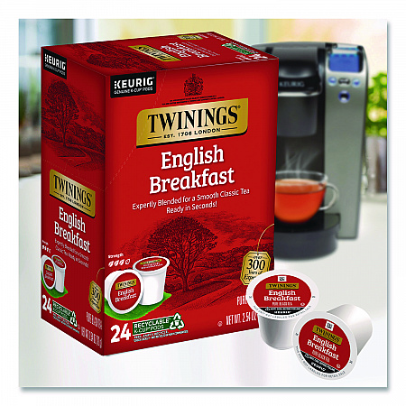 Tea K-Cups, English Breakfast. 0.11, 24/Box (TNA85780)