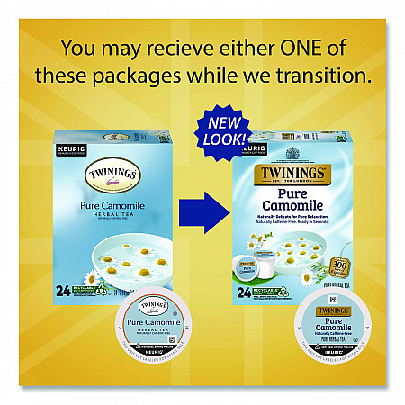 Tea K-Cups, Pure Camomile, 0.11 oz, 24/Box (TNA85790)