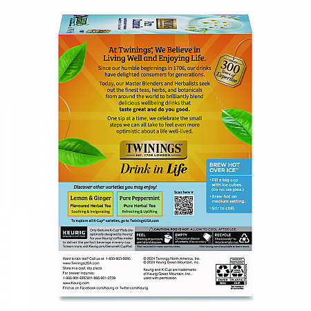 Tea K-Cups, Pure Camomile, 0.11 oz, 24/Box (TNA85790)