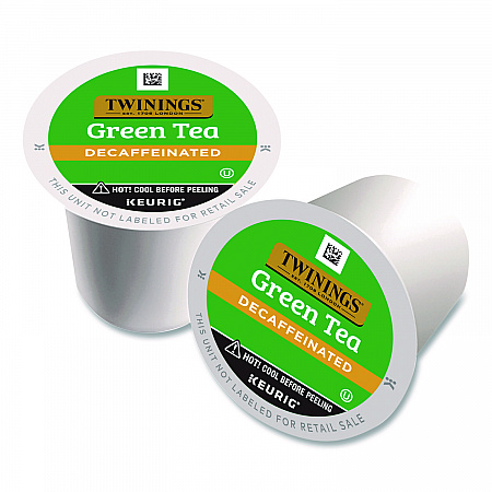 Tea K-Cups, Decaf Green Tea, 0.11 oz, 24/Box (TNA90557)