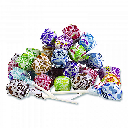 Dum-Dum-Pops, Assorted Flavors, Individually Wrapped, 2 lb Bag, 200 Pieces/Bag, 6 Bags/Carton (711)