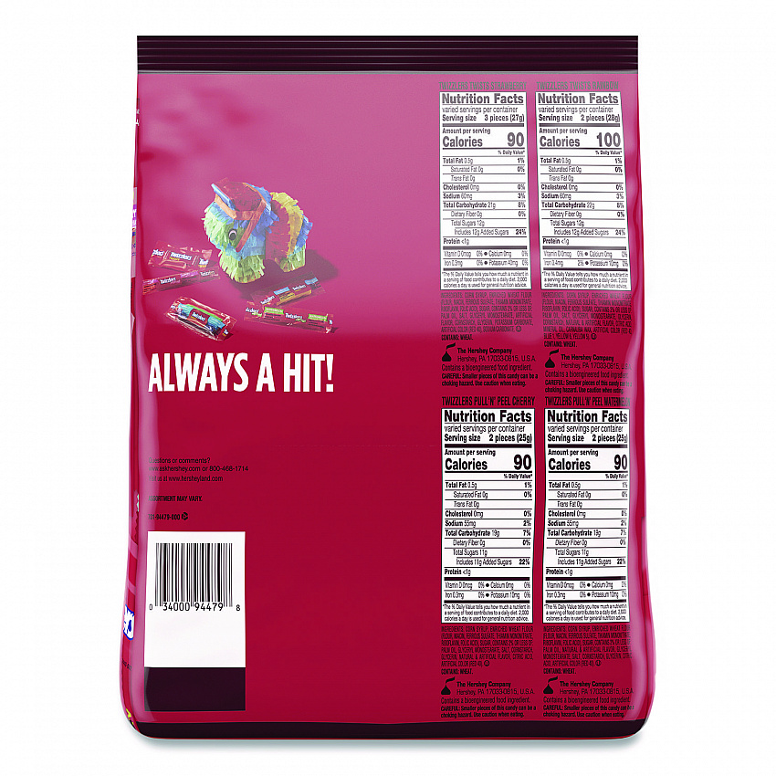 Chewy Candy Pack, Assorted Flavors, 46.34 oz Bag (HEC94479)