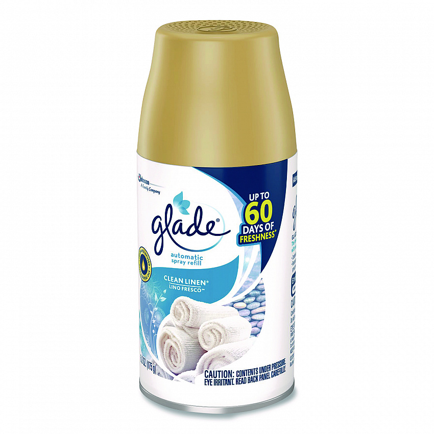 Automatic Air Freshener Refill, Clean Linen, 6.2 oz Can, 3/Pack (375632)