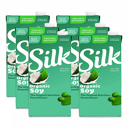 Soymilk, Unsweetened Original, 32 oz, 6/Carton (1706751)