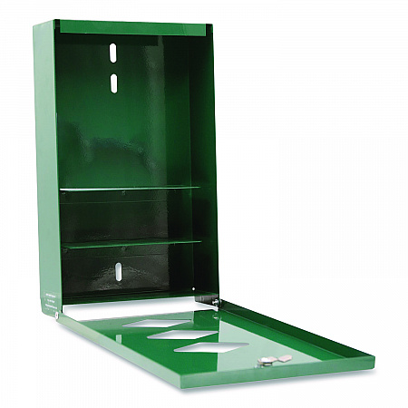 Dog Waste Station, 12 gal, Open Top, Green/White (28000)
