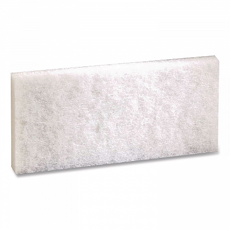 Doodlebug White Utility and Burnish Pads, 4.62 x 10, White, 10/Carton (08003B)