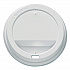 Traveler Hot Cup Lids, Fits 12 oz to 16 oz Hot Cups, Plastic, White, 100/Pack (896404)