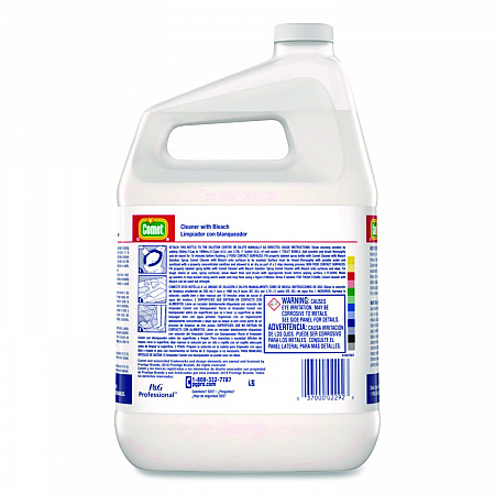 Cleaner with Bleach, Liquid, One Gallon Bottle (02291)