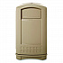 Plaza Indoor/Outdoor Waste Container, 50 gal, Plastic, Beige (396400BG)