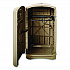 Plaza Indoor/Outdoor Waste Container, 50 gal, Plastic, Beige (396400BG)
