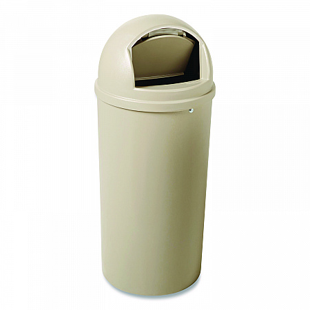 Marshal Classic Container, 15 gal, Plastic, Beige (816088BG)