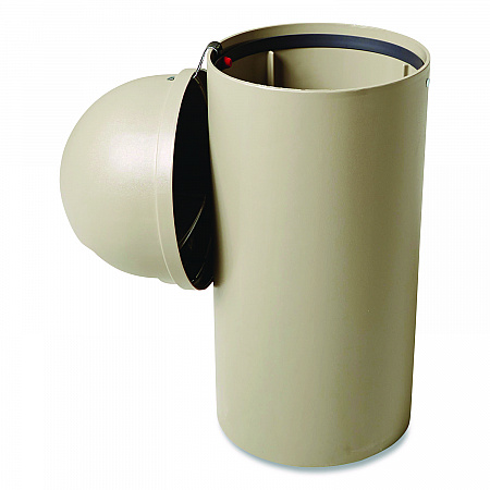 Marshal Classic Container, 15 gal, Plastic, Beige (816088BG)