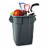 Square Brute Container, 40 gal, Polyethylene, Gray (353600GY)