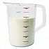 Bouncer Measuring Cup, 4 qt, Plastic, Clear (3218CLE)