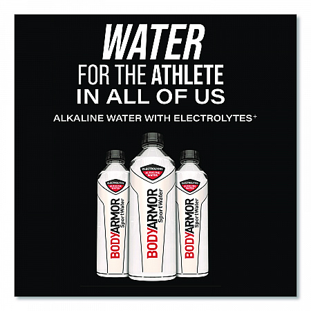 SportWater Alkaline Water, 23.67 oz Bottle, 24/Pack (1007011)