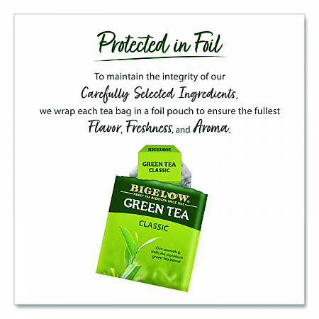 Single Flavor Tea, Green, 28 Bags/Box (00388)