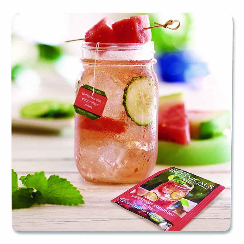 Botanicals Watermelon Cucumber Mint Cold Water Herbal Infusion, 0.7 oz Tea Bag, 18/Box (39004)