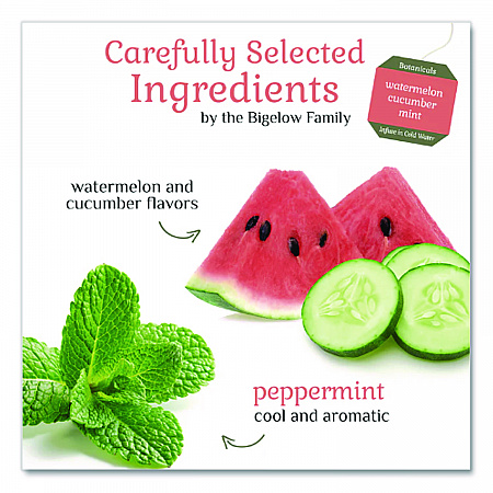 Botanicals Watermelon Cucumber Mint Cold Water Herbal Infusion, 0.7 oz Tea Bag, 18/Box (39004)