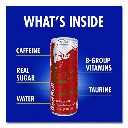 The Red Edition Energy Drink, Watermelon, 8.4 oz Can, 24/Carton (RBD45448)