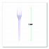 Plantware CPLA Cutlery, Individually Wrapped, Fork, Plastic, White, 1,000/Carton (EPS017W)