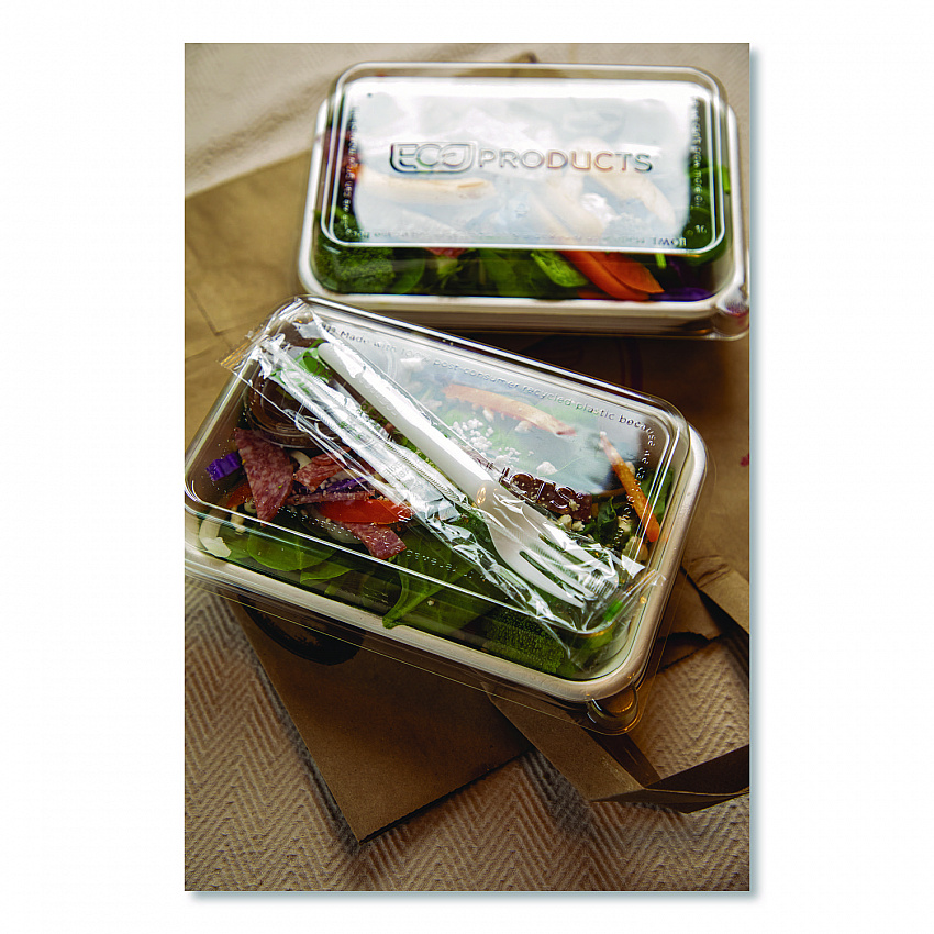 Plantware CPLA Cutlery, Individually Wrapped, Fork, Plastic, White, 1,000/Carton (EPS017W)