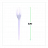 Plantware CPLA Cutlery, Fork, White, 1,000/Carton (EPS017)