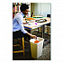 Deskside Plastic Wastebasket, 10.25 gal, Plastic, Beige (295700BG)