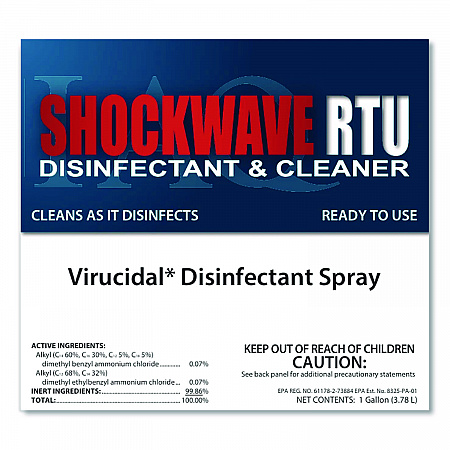 ShockWave RTU Disinfectant Spray, 1 gal Bottle (83161)