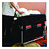 Two-Compartment Collapsible X-Cart, Synthetic Fabric, 2.49 cu ft Bins, 24.1