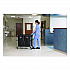 Two-Compartment Collapsible X-Cart, Synthetic Fabric, 2.49 cu ft Bins, 24.1