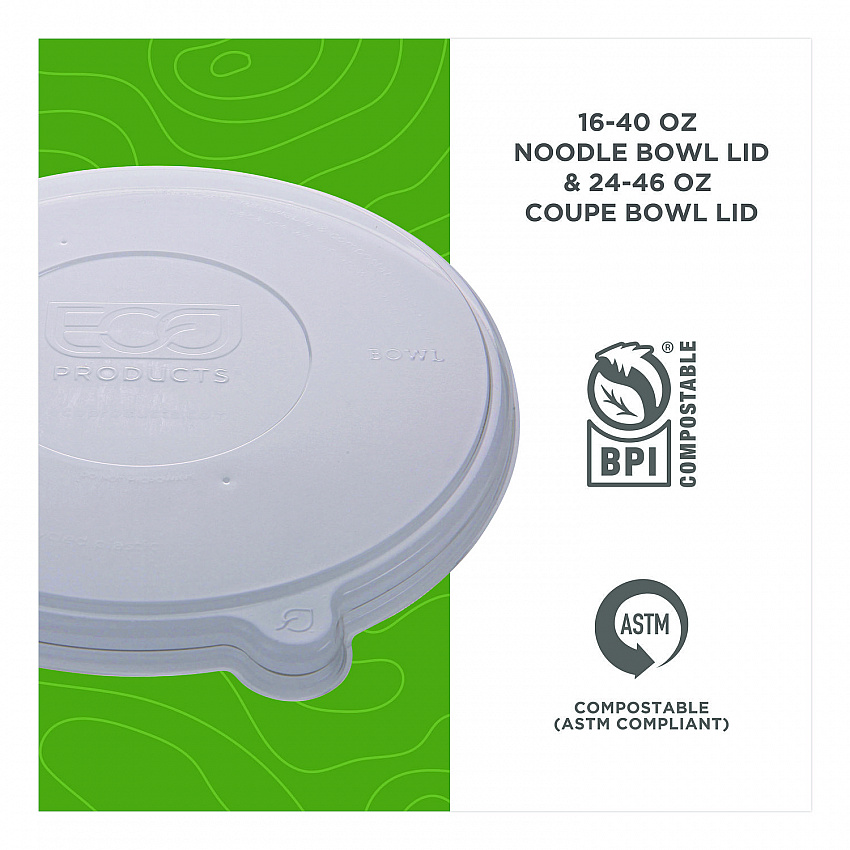Worldview 100 Percent Recycled Content Lid, 7.93" Diameter x 0.6" h, Clear, 400/Carton (EPBLRLID)