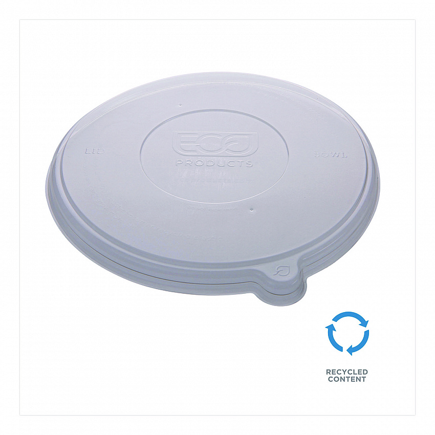Worldview 100 Percent Recycled Content Lid, 7.93" Diameter x 0.6" h, Clear, 400/Carton (EPBLRLID)