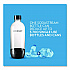 Carbonating Bottle Twin Pack, Plastic, 33 oz, Clear/Black (1042221010)