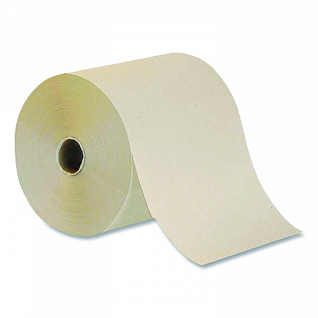 Hardwound Towel, 1-Ply, Brown, 800 ft, 6 Rolls/Carton (55583)