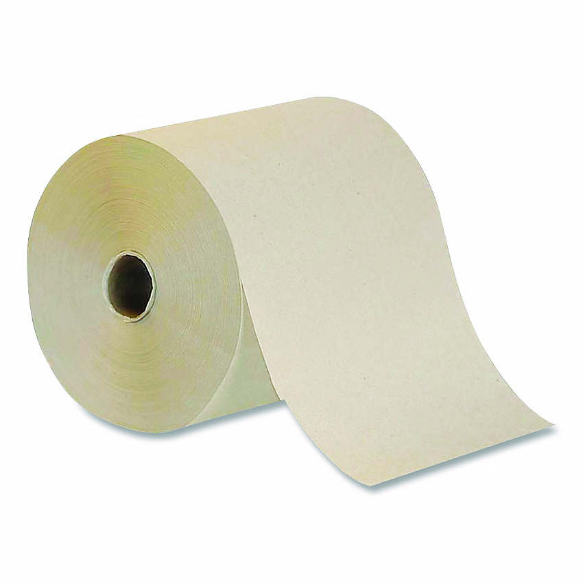 Hardwound Towel, 1-Ply, Brown, 800 ft, 6 Rolls/Carton (55583)